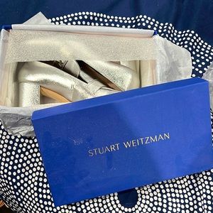 Stuart Weitzman Frances 60 Silver loafers - new with box